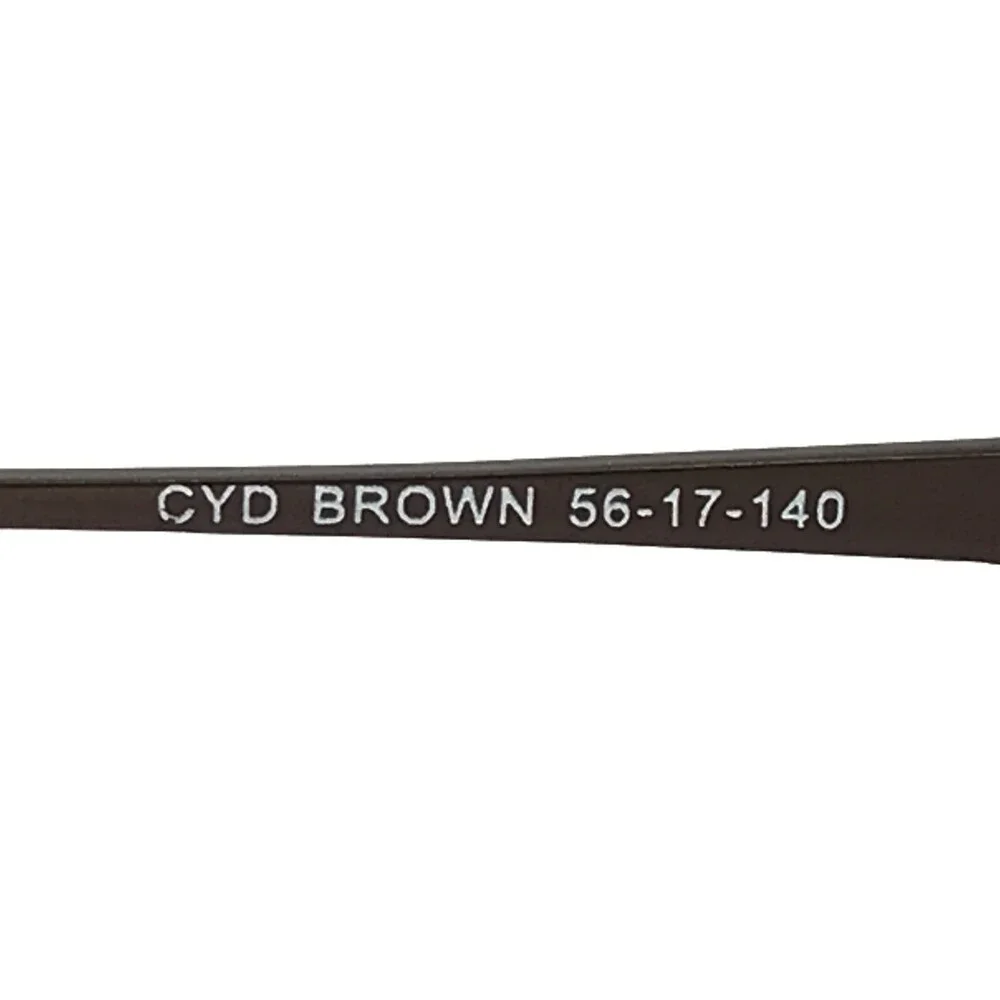 Affordable Design Eyeglasses Frames CYD BROWN Cat Eye Wire Rim 56-17-140